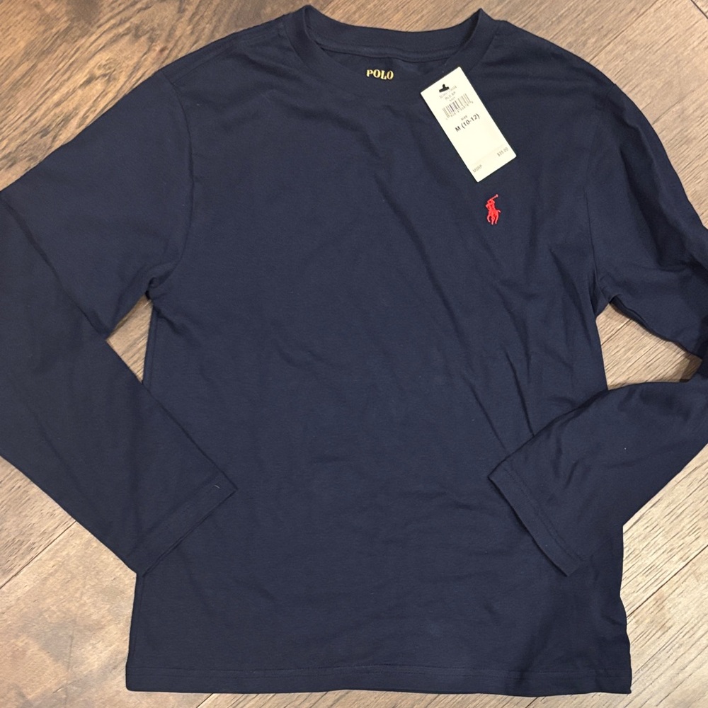 Polo by Ralph Lauren Kids navy tee, L - Picture 4 of 5